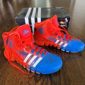 BRAND NEW adidas adoptee crazyquick basketball shoe in blue / orange mens 8